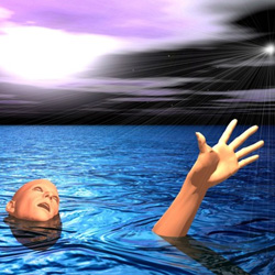 drown